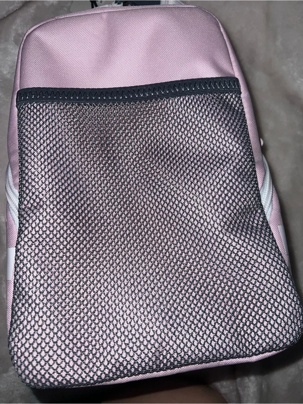 adidas Light Pink Mini Pouch with White Logo